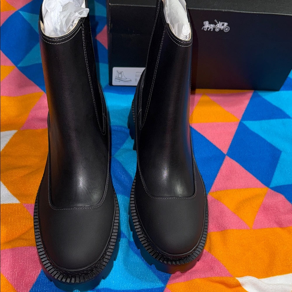 Coach Black pull on Jayla Booties for Women 11B - Picture 4 of 10